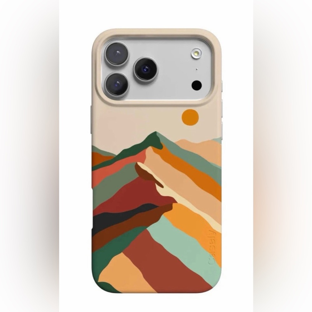 Casely iPhone 17 Pro Colorful Mountain Design Phone Case